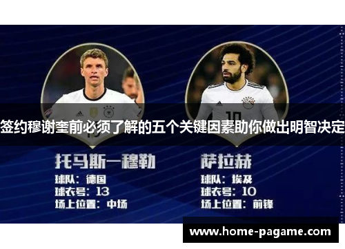 签约穆谢奎前必须了解的五个关键因素助你做出明智决定