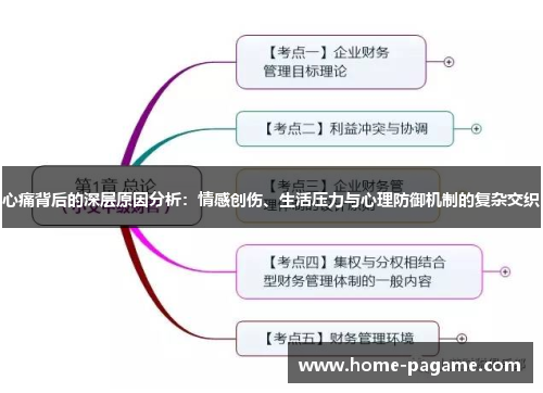 心痛背后的深层原因分析：情感创伤、生活压力与心理防御机制的复杂交织